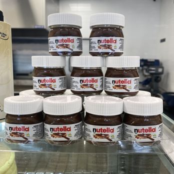 Uncle Fluffy - Mini jars of Nutella! So cute! - Desserts Near Me - Riverside, California