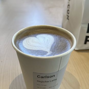 Miopane - Hojicha Tea with a heart - Bakeries Near Me - Pasadena, California Miopane - Hojicha Tea with a heart - Bakeries Near Me - Pasadena, California