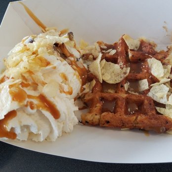 Fine Fellows Creamery - Are those lays? Cause it looks like this waffle got Lay'd. - Ice Cream & Frozen Yogurt Near Me - Cape May, New Jersey