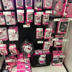 An entire assortment of Hello Kitty items.