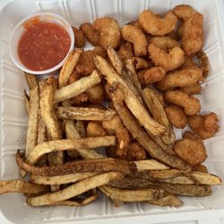 Liberty’s Food and Fish Fry - Popcorn shrimp with fries