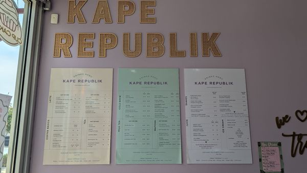 Menu photo 1 Kape Republik Ontario, CA