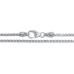 Monte Cristo Company - Box Chain 1.5mm 14K White Gold. Imported from Italy!