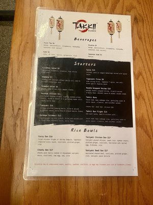 Menu photo 1 Takkii Ramen Easton Easton, PA Menu photo 1 Takkii Ramen Easton Easton, PA