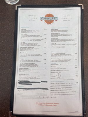 Menu photo 2 Oakhurst Diner Millerton, NY Menu photo 2 Oakhurst Diner Millerton, NY
