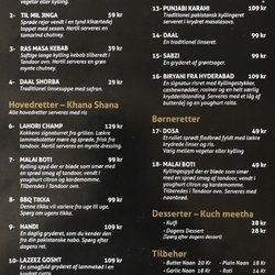Chai Shai - Menu (maj 2018)