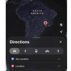 Localiza Rent A Car - You will have this "directions" when you try to find local rent a car location.
