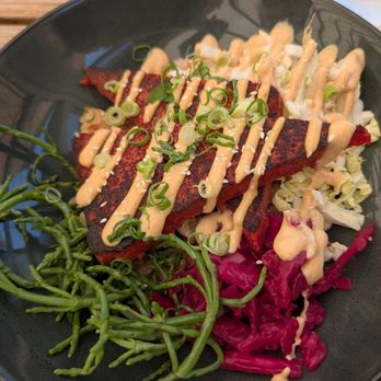 The Plot - Spam made out of red lentil and kimchi. Very good - Vegan Near Me - Costa Mesa, California The Plot - Spam made out of red lentil and kimchi. Very good - Vegan Near Me - Costa Mesa, California