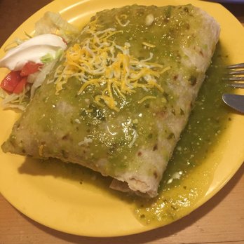 Peppers Cantina - Weirdly rolled, fat, shredded beef burrito. Again, don't get green sauce it's from a Herdez bottle. Seriously. - Mexican Near Me - St. George, Utah