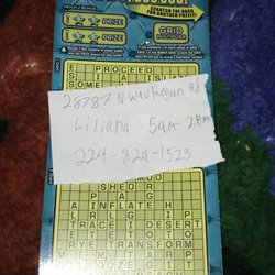 Fake lottery card missing bottom they refused to replace