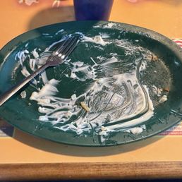 What was left of the fried seafood platter! What was left of the fried seafood platter!