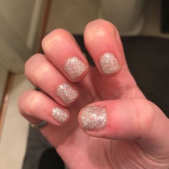 Happy Nails - Ring finger has nail polish on skin. My thumb is still dry with no care from manicurist. - Nail Salons Near Me - Woodbridge, Virginia Happy Nails - Ring finger has nail polish on skin. My thumb is still dry with no care from manicurist. - Nail Salons Near Me - Woodbridge, Virginia
