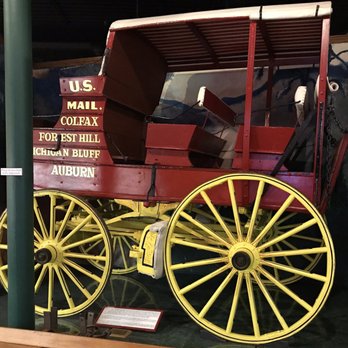 Placer County Museum - Stagecoach for delivering mail back in the day! - Museums Near Me - Auburn, California