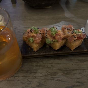 Kinzo - Crispy rice and tuna - Sushi Bars Near Me - Frisco, Texas Kinzo - Crispy rice and tuna - Sushi Bars Near Me - Frisco, Texas