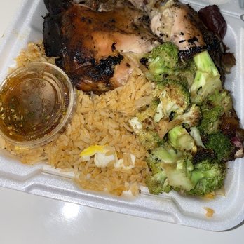ZAZ - Jerk chicken with Thai Basil Fried Rice - New American Near Me - Hyde Park, Massachusetts