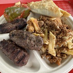 Egyptian Festival - Kofta, Stuffed Green Pepper, Macaroni Bechamel and Spanikopita