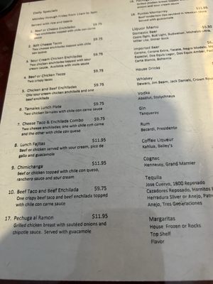 Menu photo 1 Ernesto's Mexican Restaurant Garland, TX