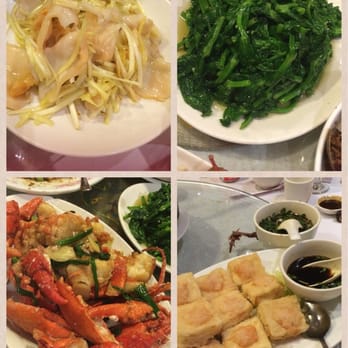 Jade Garden - Sea conch with chives, garlic pea pods, lobster with ginger and scallions and fried tofu with shrimp - Chinese Near Me - Boston, Massachusetts Jade Garden - Sea conch with chives, garlic pea pods, lobster with ginger and scallions and fried tofu with shrimp - Chinese Near Me - Boston, Massachusetts