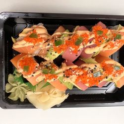 Price Co Foods - Rainbow roll with masago