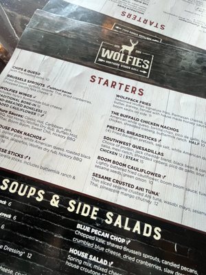 Menu photo 2 Wolfies Grill - Geist Indianapolis, IN Menu photo 2 Wolfies Grill - Geist Indianapolis, IN