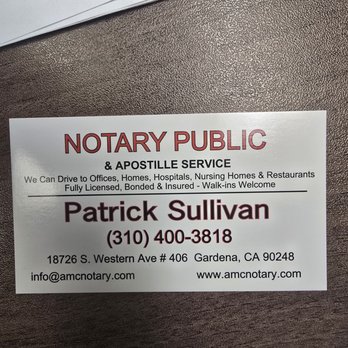 AMC Notary Public & Apostille Certification - New address - Legal Services Near Me - Gardena, California AMC Notary Public & Apostille Certification - New address - Legal Services Near Me - Gardena, California