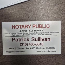 AMC Notary Public & Apostille Certification - New address