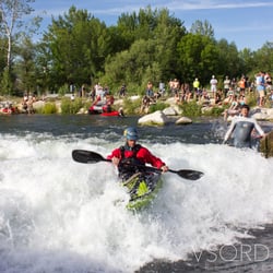 Boise Whitewater Park - Playboating or freestyle kayaking