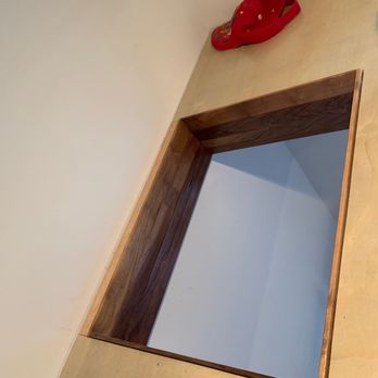 Zen Space Makers - Loft entrance with wood trim detail work - Carpenters Near Me - Brooklyn, New York