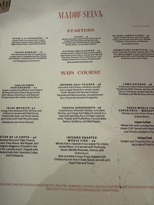 Menu photo 1 Madre Selva Atlanta, GA