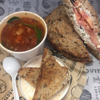 Colectivo Coffee On the Square - Smoked Salmon on Multigrain (my fave!) and Roasted Tomato Chorizo soup with toast. YUMmmmm 5/5 - Coffee & Tea Near Me - Madison, Wisconsin Colectivo Coffee On the Square - Smoked Salmon on Multigrain (my fave!) and Roasted Tomato Chorizo soup with toast. YUMmmmm 5/5 - Coffee & Tea Near Me - Madison, Wisconsin
