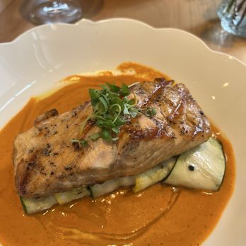 Flora - Grilled Salmon - New American Near Me - Charlotte, North Carolina