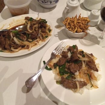 Four Winds - Mongolian Beef- huge portion.  Fast is good.  I'd ask for extra sauce next time but I really like the favor - Asian Fusion Near Me - Bossier City, Louisiana