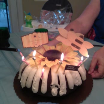 Nothing Bundt Cakes - Double chocolate chip birthday cake. Yum!!! - Desserts Near Me - Temecula, California Nothing Bundt Cakes - Double chocolate chip birthday cake. Yum!!! - Desserts Near Me - Temecula, California