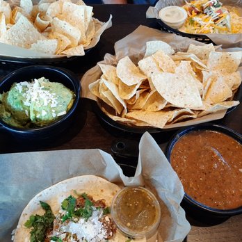 Torchy's Tacos - Chips with salsa and guacamole - Tacos Near Me - Rogers, Arkansas Torchy's Tacos - Chips with salsa and guacamole - Tacos Near Me - Rogers, Arkansas