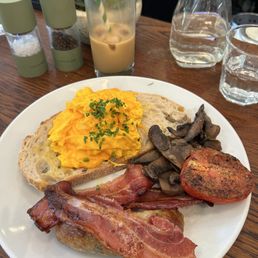 Two egg breakfast (scrambled eggs) - 9/10. So fresh, so filling, so good. Two egg breakfast (scrambled eggs) - 9/10. So fresh, so filling, so good.