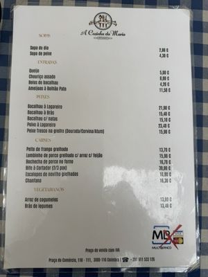 Menu photo 2 A Cozinha da Maria Coimbra, 06