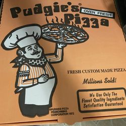 Pudgie's Pizza - Pizza box