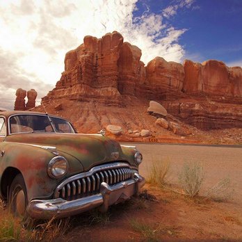 Canyon Wren Bed and Breakfast - The old Buick at Cow Canyon near Canyon Wren - Bed & Breakfast Near Me - Bluff, Utah Canyon Wren Bed and Breakfast - The old Buick at Cow Canyon near Canyon Wren - Bed & Breakfast Near Me - Bluff, Utah