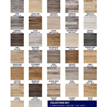 Serene Flooring - Our Luxury Vinyl Plank material comes in 30 color variations, 4 size options, is 100% waterproof with IXPE Padding Attached. - Flooring Near Me - Kyle, Texas