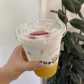 Bopomofo Cafe - Strawberry Sorbet Corn Milk (less ice, 75% sweet) - Bubble Tea Near Me - San Gabriel, California Bopomofo Cafe - Strawberry Sorbet Corn Milk (less ice, 75% sweet) - Bubble Tea Near Me - San Gabriel, California