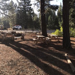 Large fire pit area. Large fire pit area.