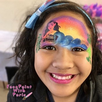 Face Paint with Paris - Moana Design - Face Painting Near Me Face Paint with Paris - Moana Design - Face Painting Near Me