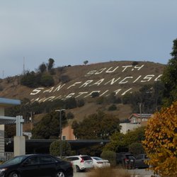 Spruce Elementary School - View of the South San Francisco sign from the school