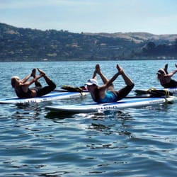 OnBoardSUP Yoga - Saturday morning class.