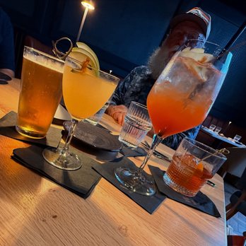 Proof Kitchen and Bar - Old Fashion, Fall Spritz, Pear Y-Good and a lager beer - Diners Near Me - Manassas, Virginia Proof Kitchen and Bar - Old Fashion, Fall Spritz, Pear Y-Good and a lager beer - Diners Near Me - Manassas, Virginia