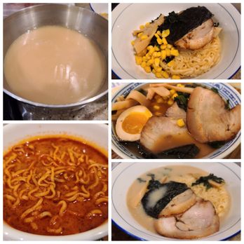 Kyuramen - Flushing - Tonkatsu shouyu white garlic, Tokyo shouyu and Kyushu spicy minus the missing char siu and veggies on takeout order - Ramen Near Me - Flushing, New York Kyuramen - Flushing - Tonkatsu shouyu white garlic, Tokyo shouyu and Kyushu spicy minus the missing char siu and veggies on takeout order - Ramen Near Me - Flushing, New York