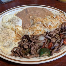 Potosino Breakfast Plate with some of the Best homemade flour tortillas Potosino Breakfast Plate with some of the Best homemade flour tortillas