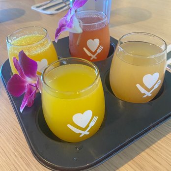 The Trails Eatery - Mimosa flight - Breakfast & Brunch Near Me - San Diego, California The Trails Eatery - Mimosa flight - Breakfast & Brunch Near Me - San Diego, California