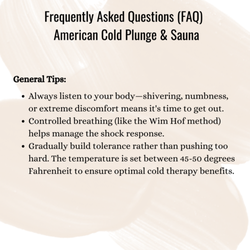 American Cold Plunge and Sauna