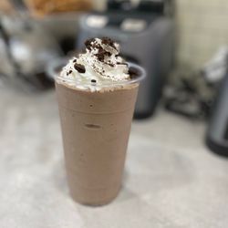 Be Still Nutrition - Cookie Monster Shake! Only 210 calories and 24g of protein (ask for double protein)